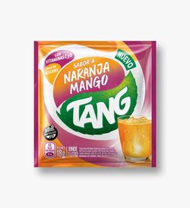 Refresco En Polvo Tang 18 G Nar/mango Vitc+d