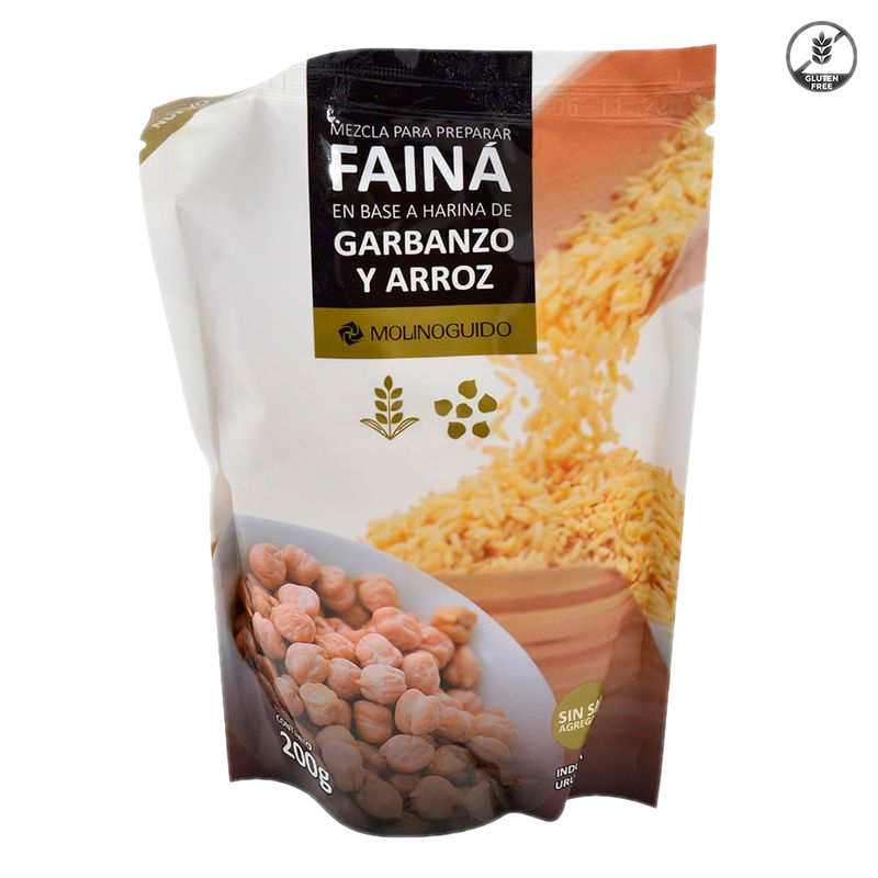 Mezcla Para Faina Libre De Gluten Molino Guido 200 G