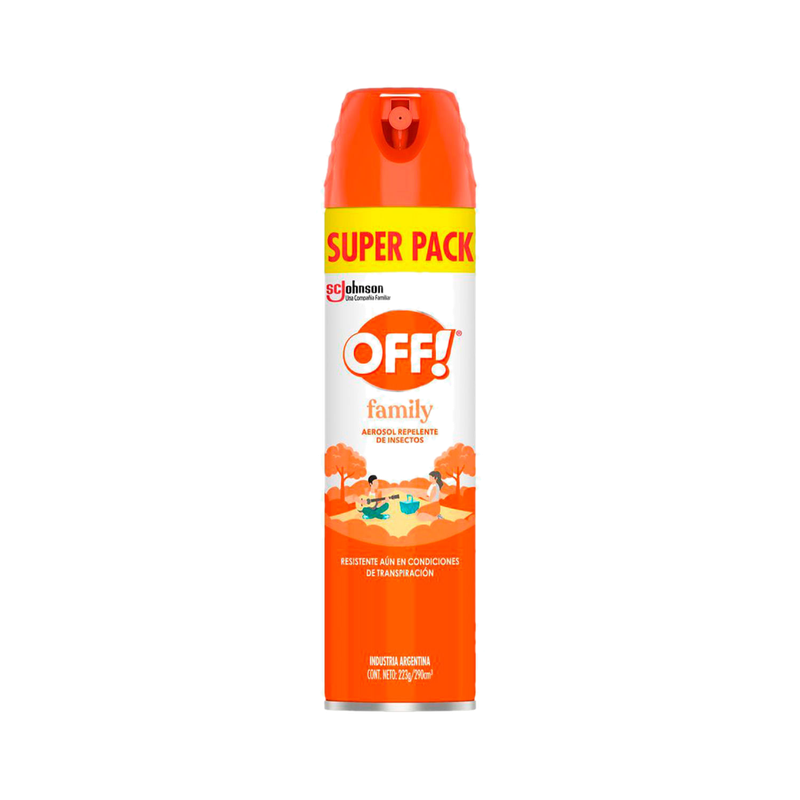 Repelente Off Family Bonus Aerosol 290 Ml