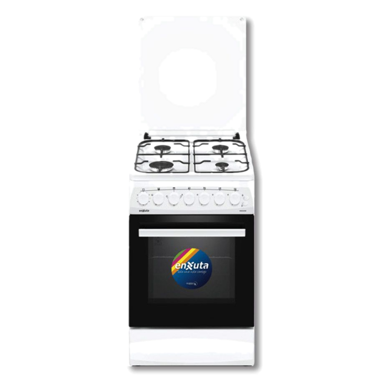 Cocina A Gas Enxuta 4 Hornallas Con Grill Eléctrico Cenx5542w Blanca