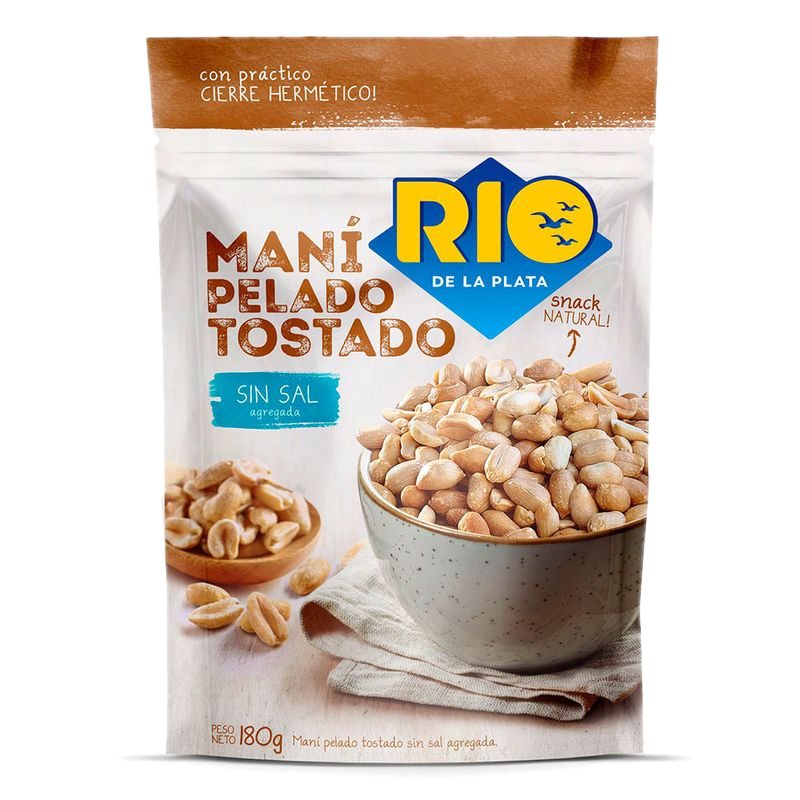 Maní Tostado Sin Sal Rio De La Plata 180 G
