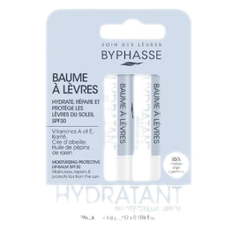 Byphasse Balsamo Labial Reparador Spf 30 Pack 2 Unidades [4.80+4.80 G]