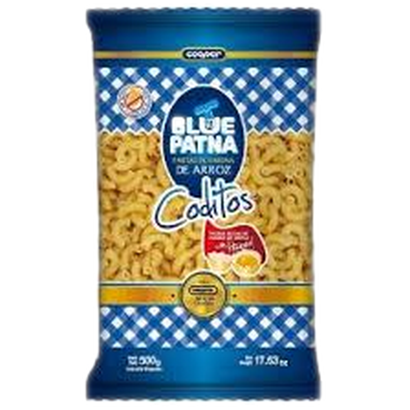 Fideos Blue Patna Al Huevo Codos 500 G