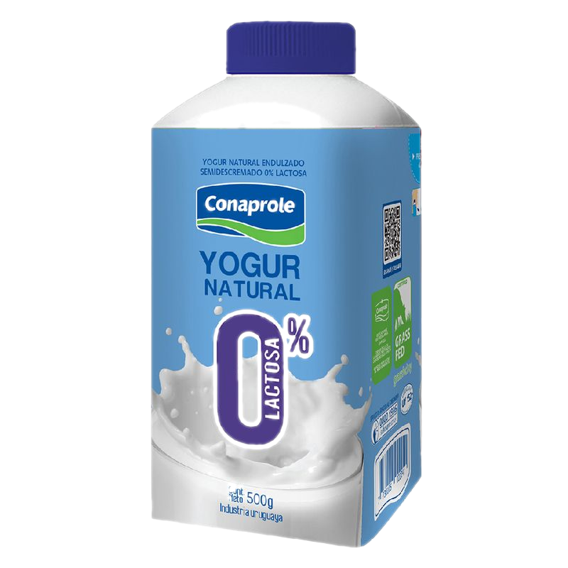 Yogur Natural Deslactosado Conaprole 500 G