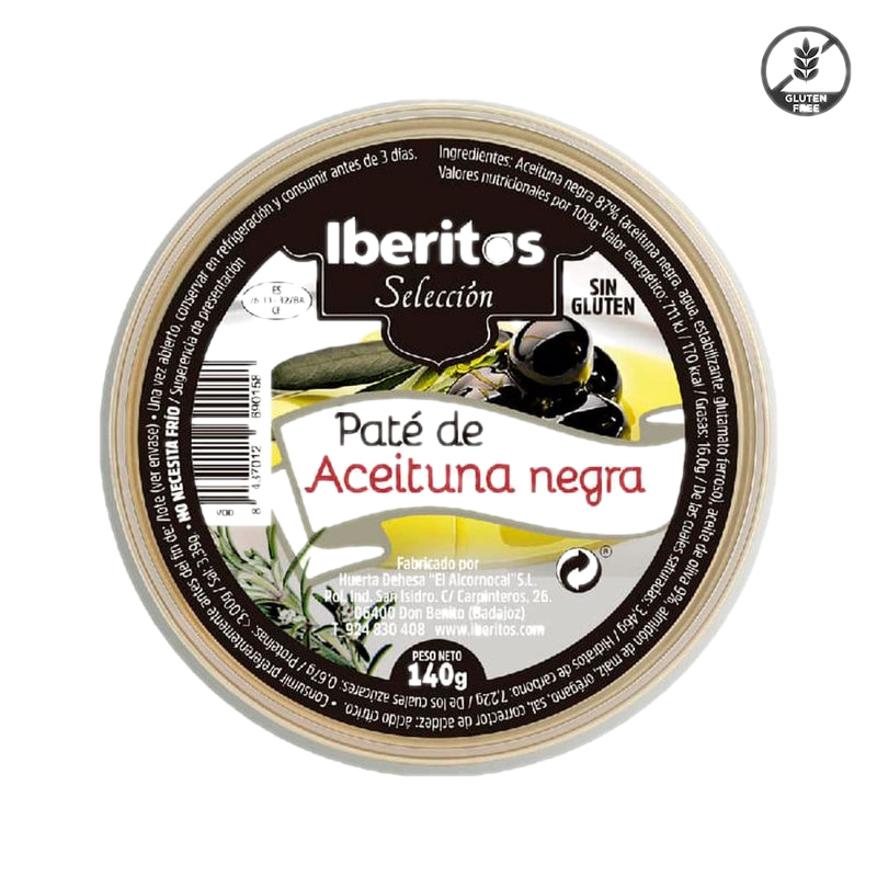 Paté De Aceituna Negra Iberitos 140 G