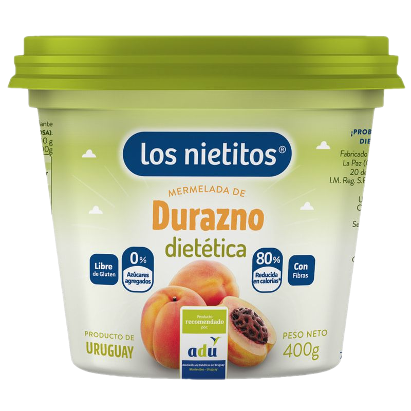 Mermelada Durazno Los Nietitos 0% Azúcar 400 G