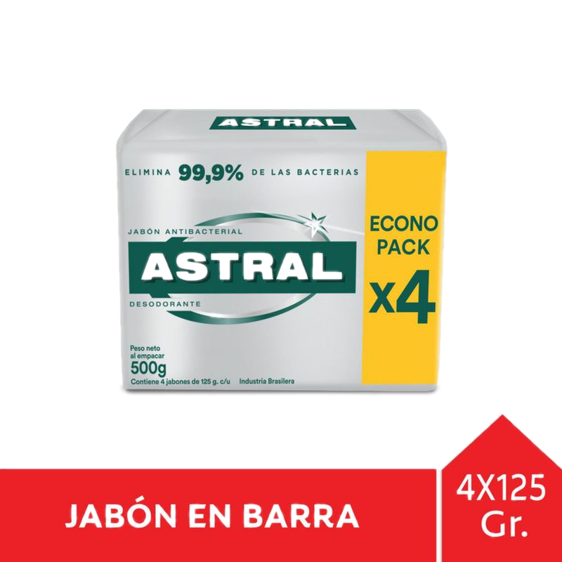 Jabón Astral Plata 4x3