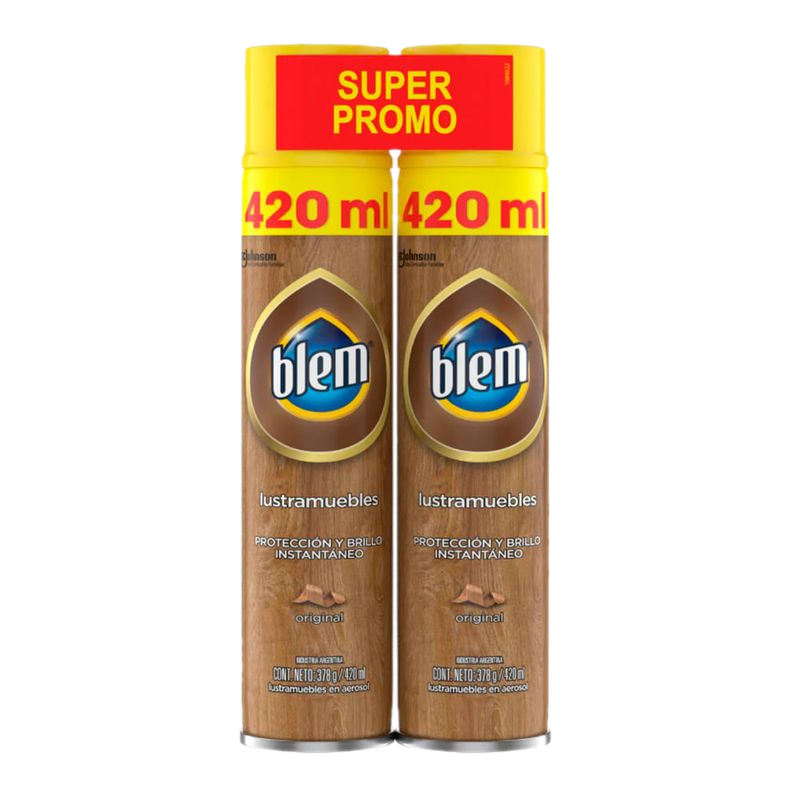 Pack 2 Unidades Lustramuebles Blem 420 Ml