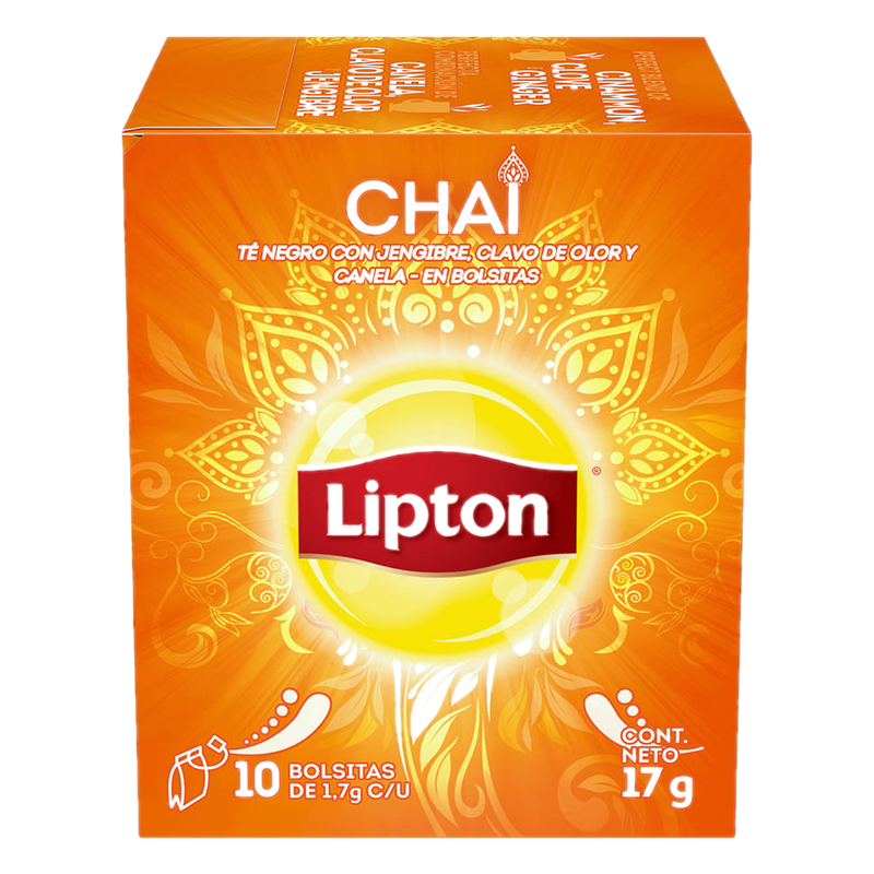 Te Negro Chai Lipton 10 Sobres