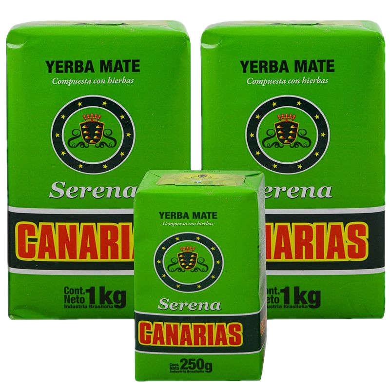 Pack 2 Unidades Yerba Canarias Serena 1 Kg + 250 G