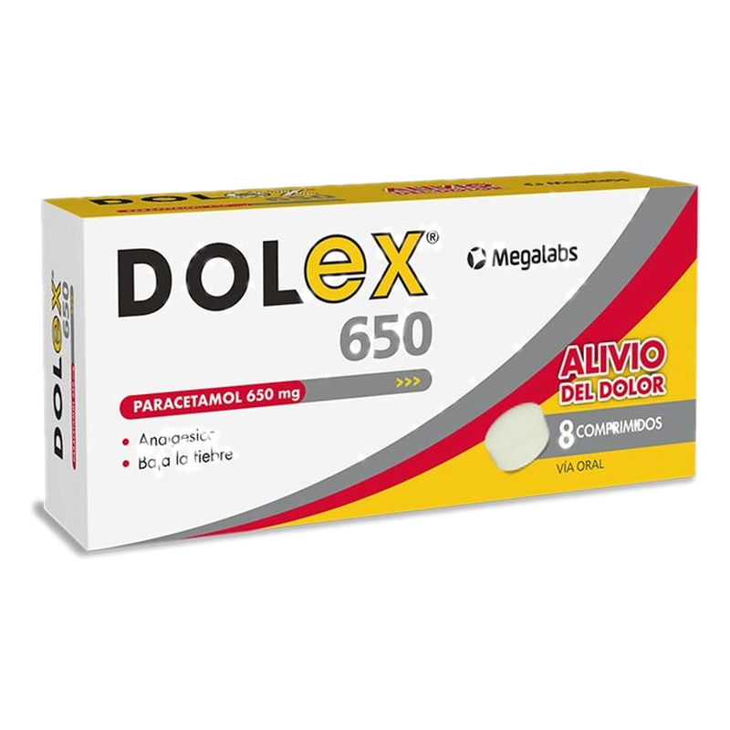 Dolex 650 Ml X 8 Comprimidos