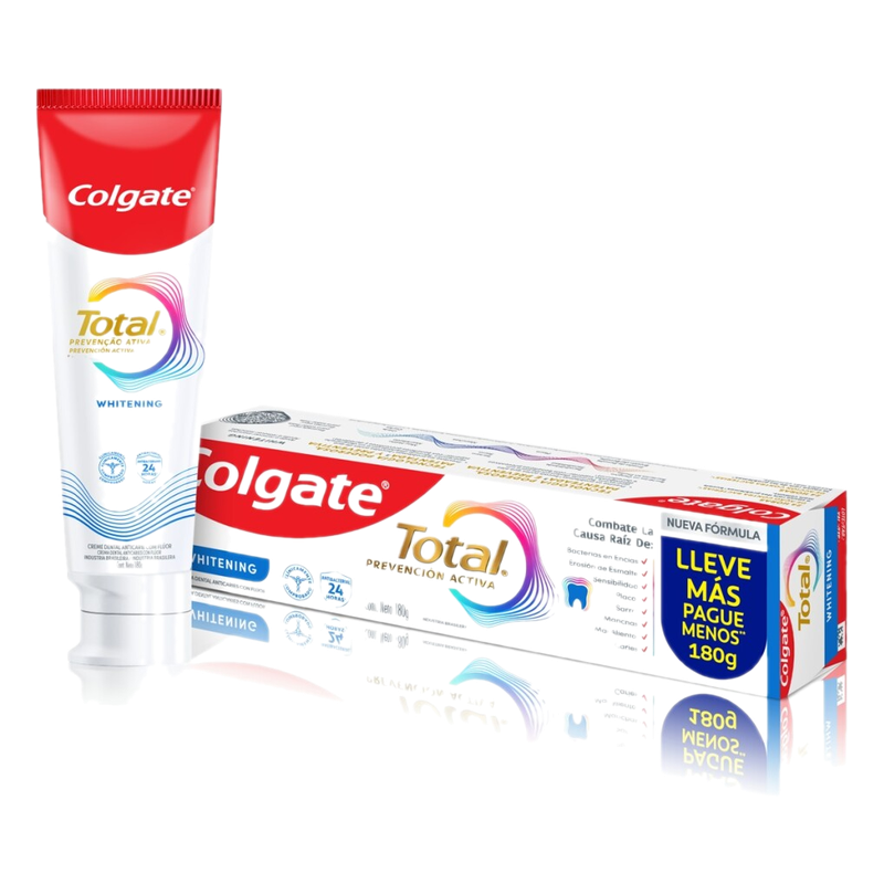 Pasta De Dientes Colgate Total 12 Whitening 2 Unidades 90 G
