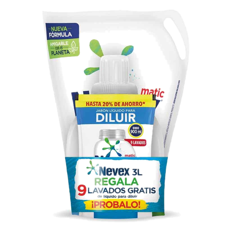 Jabón Líquido Nevex 3 L + Para Diluir Nevex