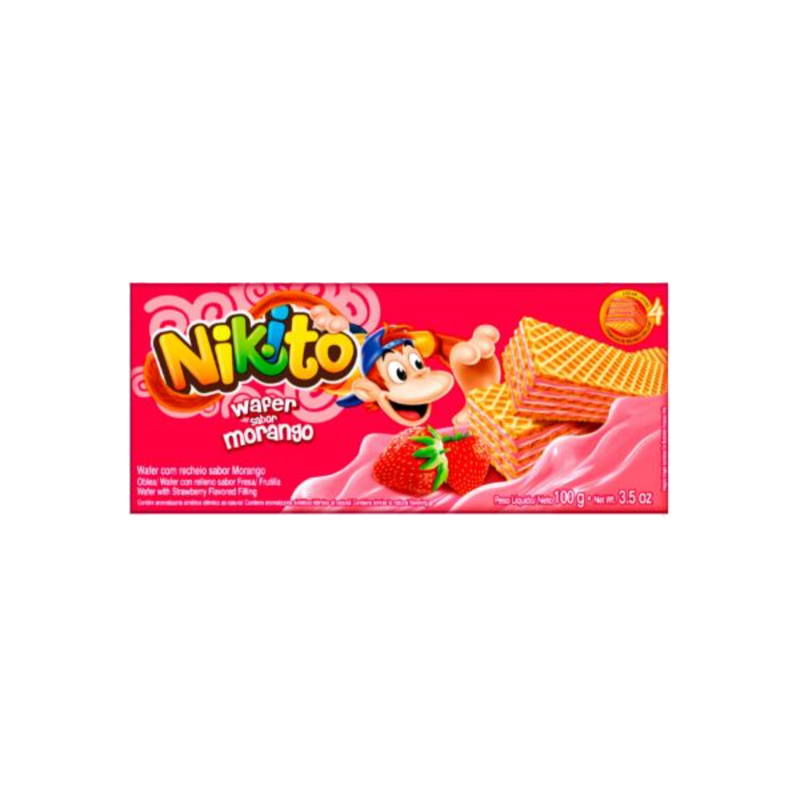 Galletas Nikito Wafle Frutilla 100 G
