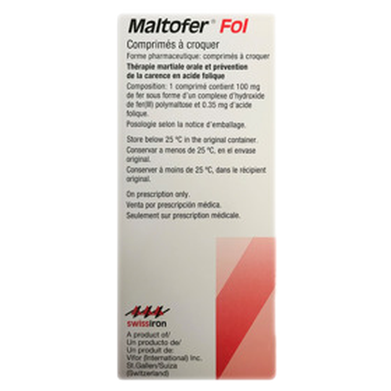 Maltofer Fol Tabletas Masticables [30 Comp.]