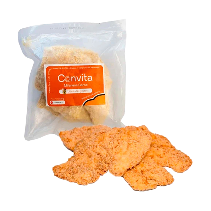 Milanesas Convita Carne 320 G Sin Gluten