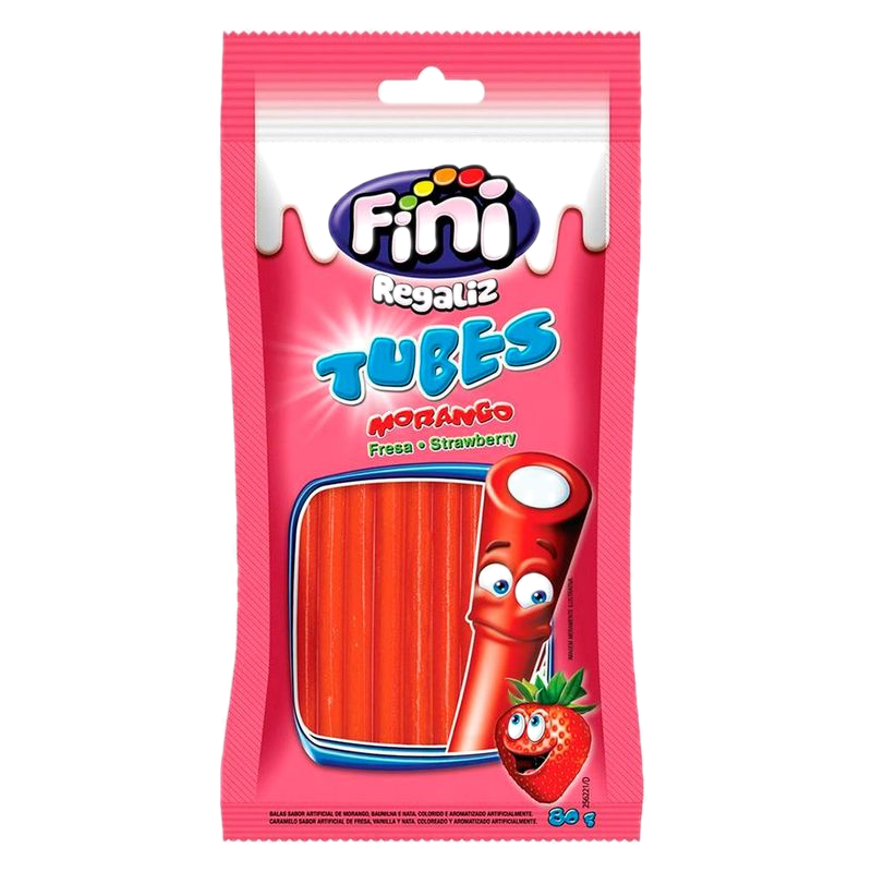 Gomitas Tubes Fini Morango 80 G