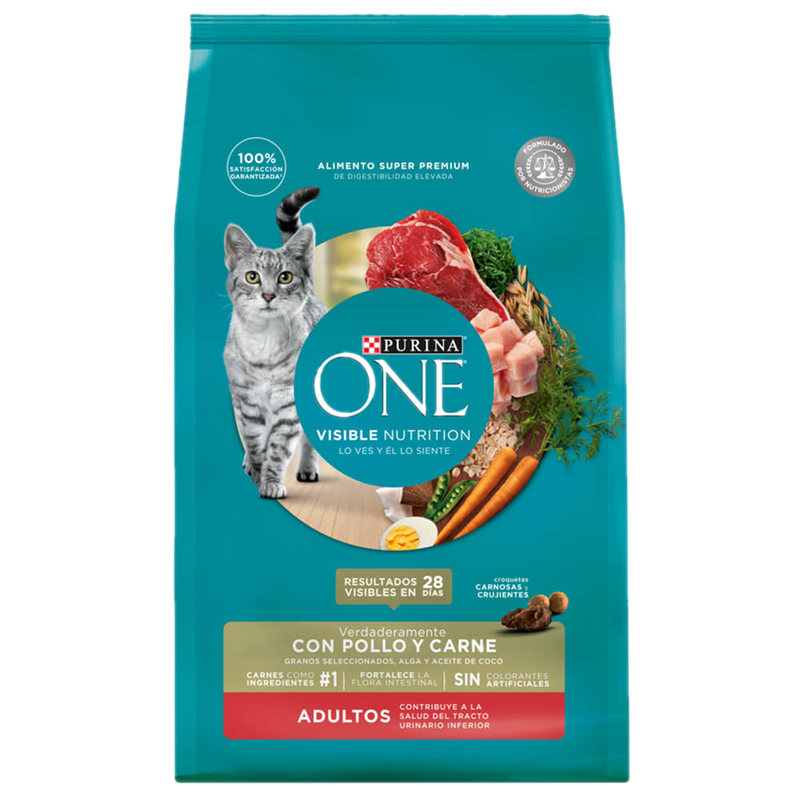 Alimento Para Gatos Purina One Sabor Carne 500 G