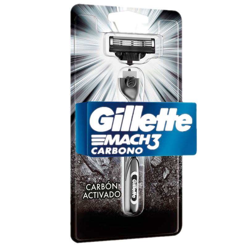 Maquina Gillette Mach 3 Razor Carbon