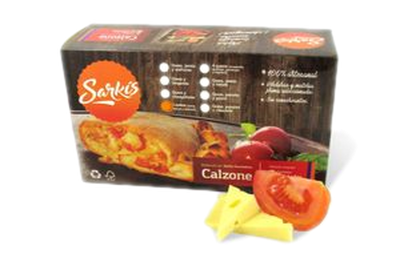 Calzone Congelado Sarkis De Capresse Queso, Tomate Y Albahaca 2 Unidades 560 G