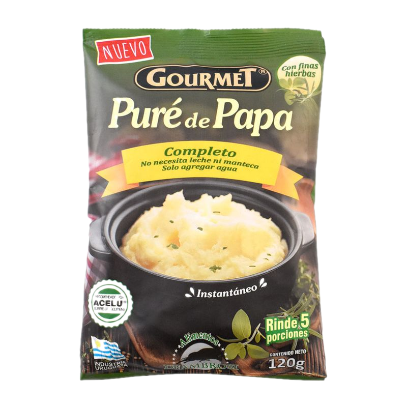 Puré De Papas Gourmet Con Finas Hierbas 120 G