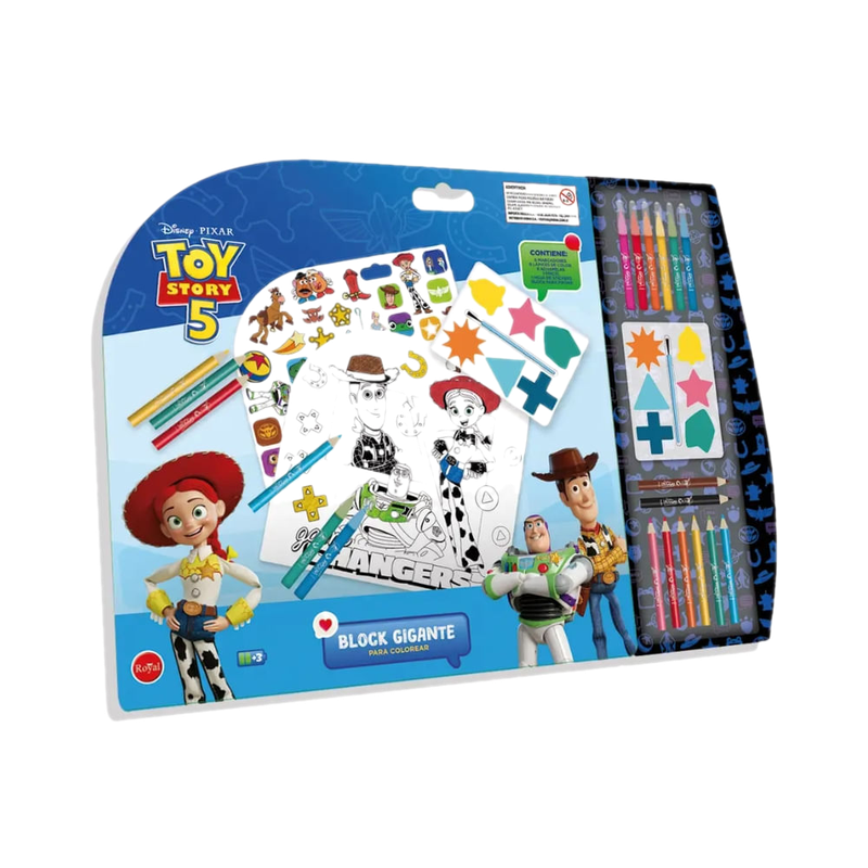 Block Gigante Para Colorear Royal Toy Story 5