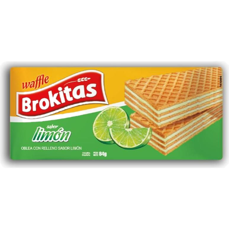 Galletas Oblea Brokitas Limon 84 G