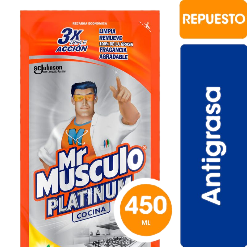 Limpiador Mr. Musculo Antigrasa 450 Ml