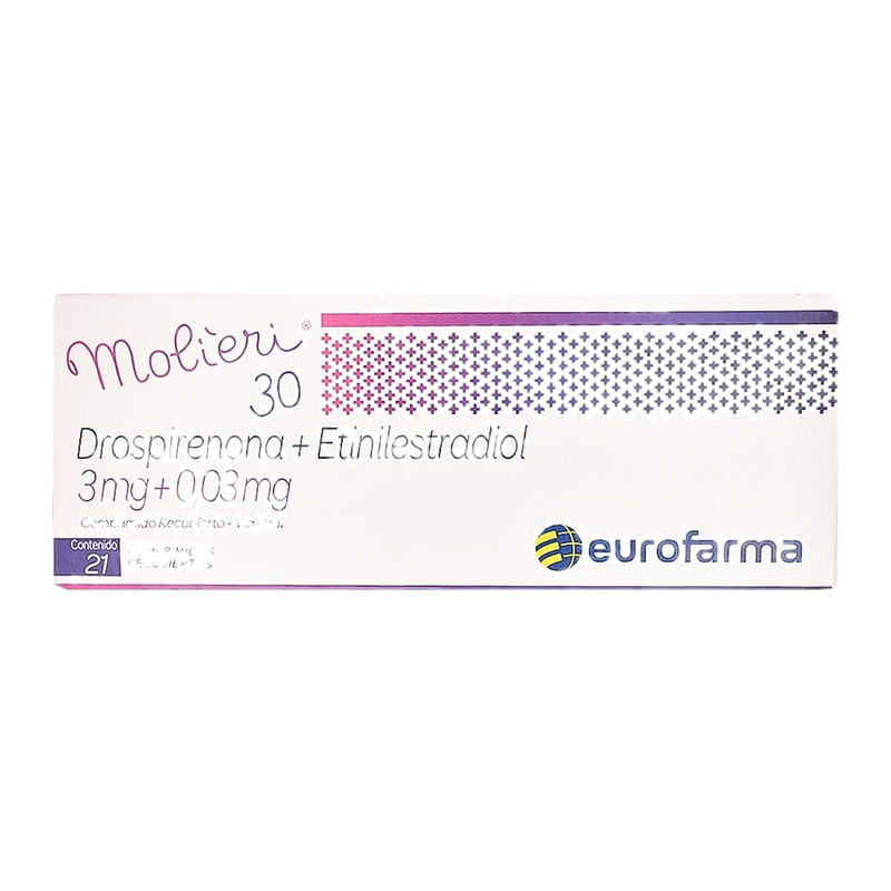 Molieri 30 3 Mg/0.03 Mg 21 Unidades