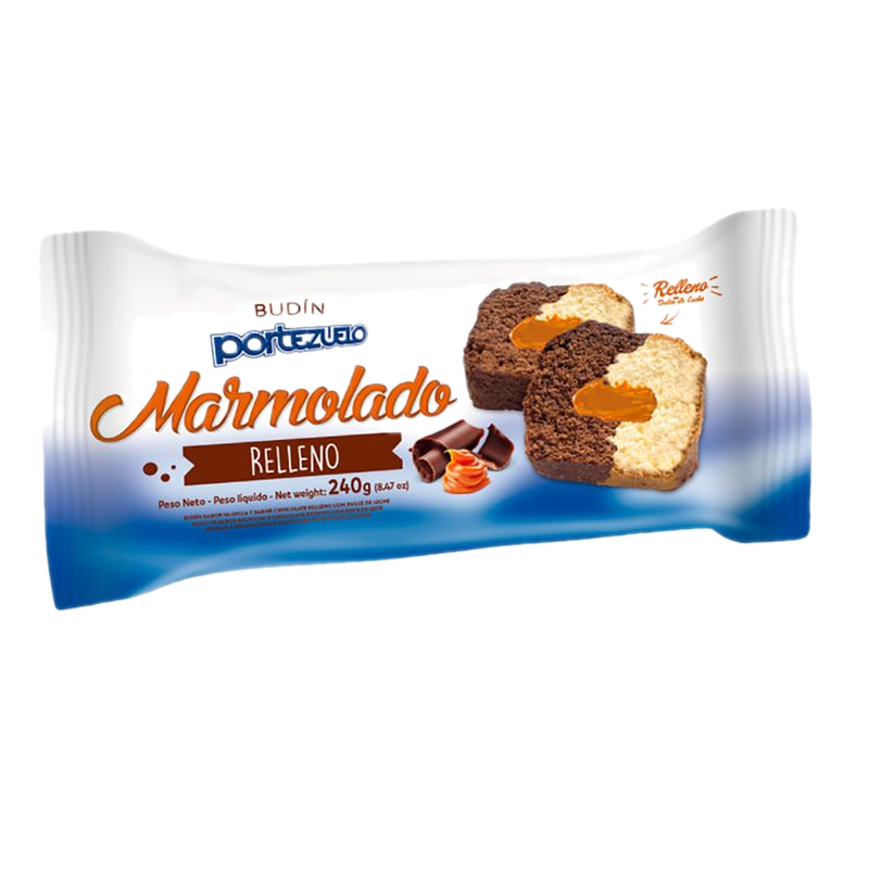 Budín Marmolado Portezuelo Relleno Dulce De Leche 300 G