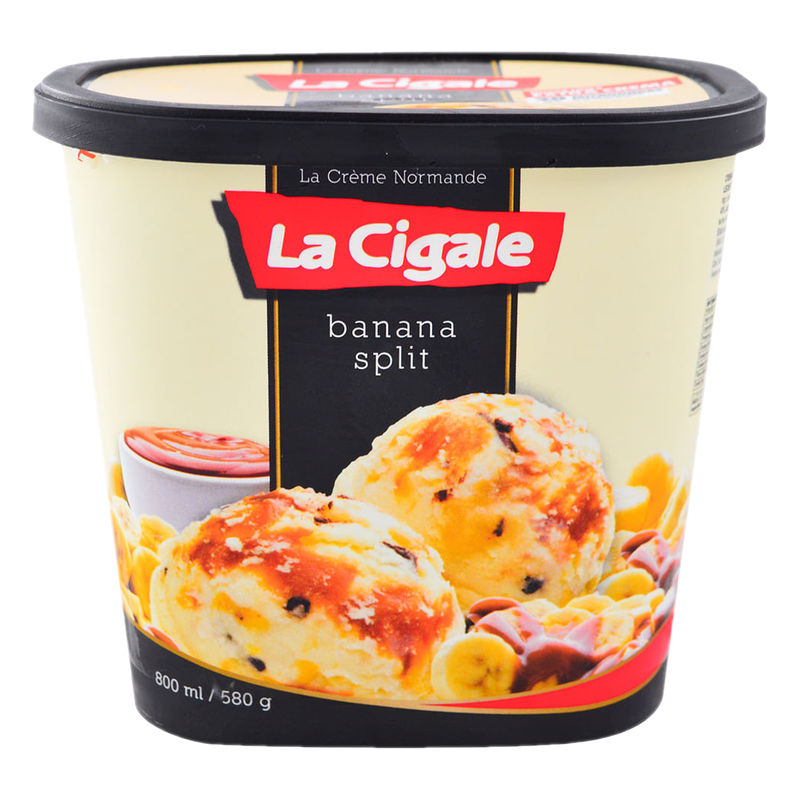 Helado De Banana Split La Cigale 800 Ml