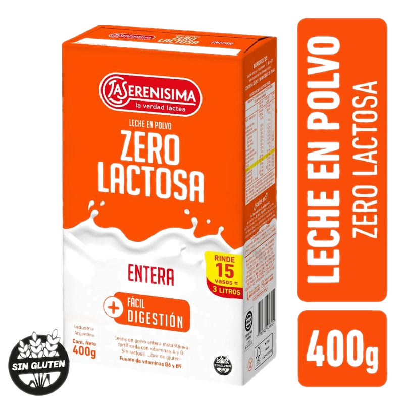 Leche En Polvo 0% Lactosa La Serenisima 400 G