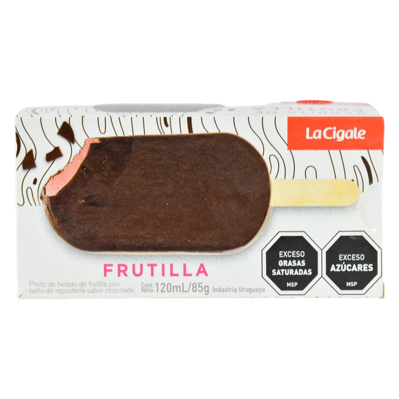 Pinito La Cigale Frutilla Bañado Chocolate