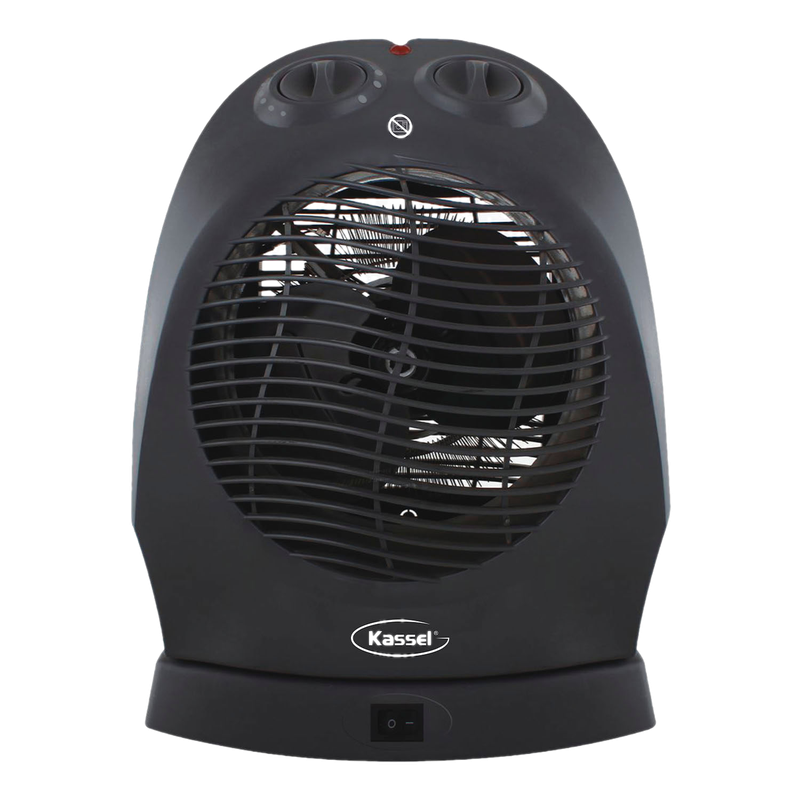 Caloventilador Kassel Oscilante Negro