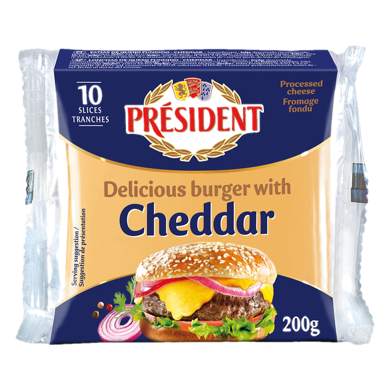 Queso Sandwich Cheddar Especial President 200 G