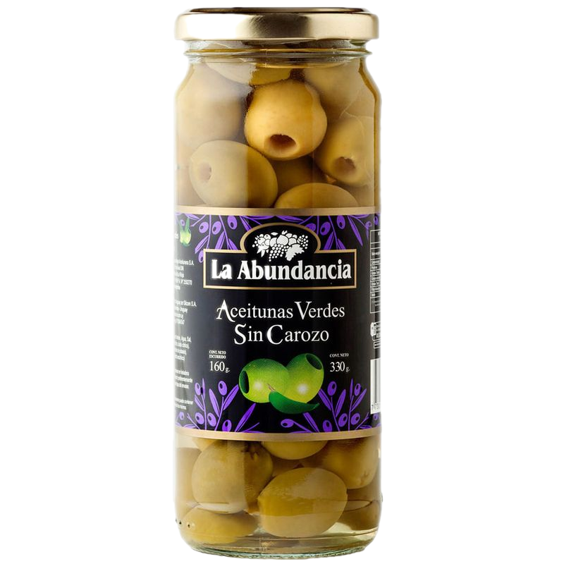 Aceitunas Verdes La Abundancia Sin Carozo 160 G