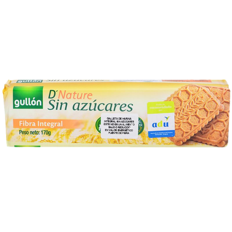 Galletitas Gullón Fibra Integral Sin Azúcar 170 G
