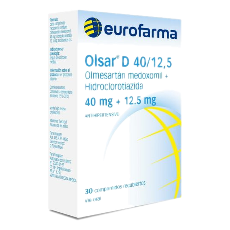 Olsar D 40/12.5 Mg X 30 Comprimidos