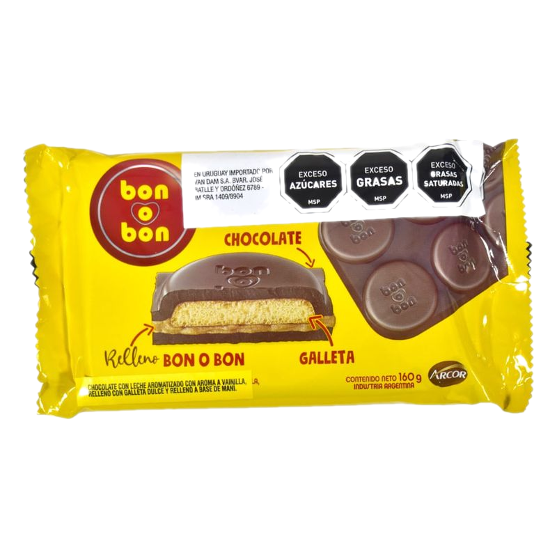 Chocolate Bon O Bon Relleno Con Pasta De Maní 160 G