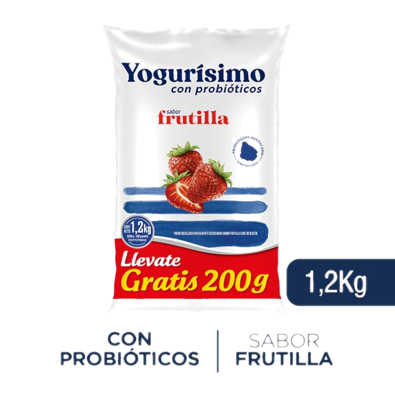 Yogur Yogurísimo Frutilla 1.2 Kg