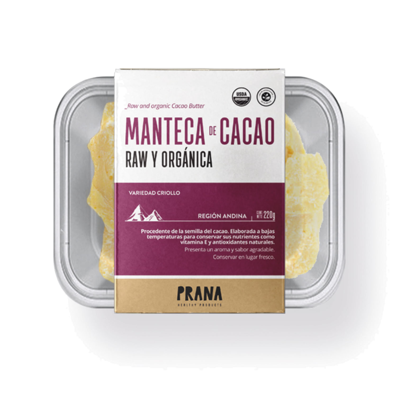 Manteca Prana De Cacao Orgánico 220 G