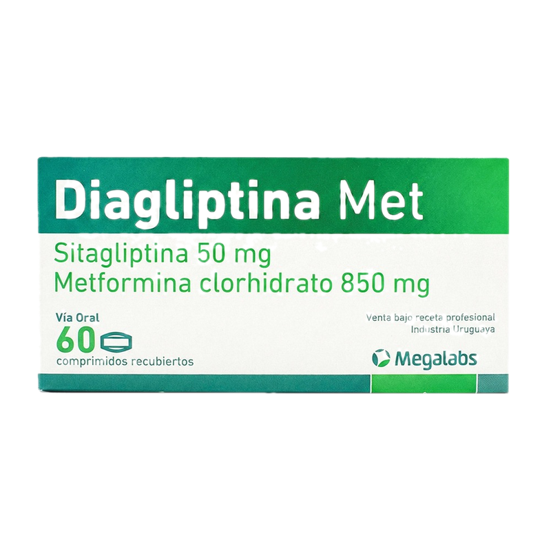 Diagliptina Met 50 Mg/850 Mg 60 Comprimidos Recubiertos