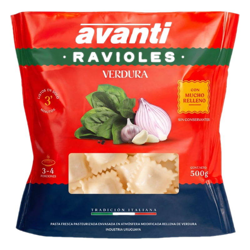 Ravioles Avanti De Verdura 500 G