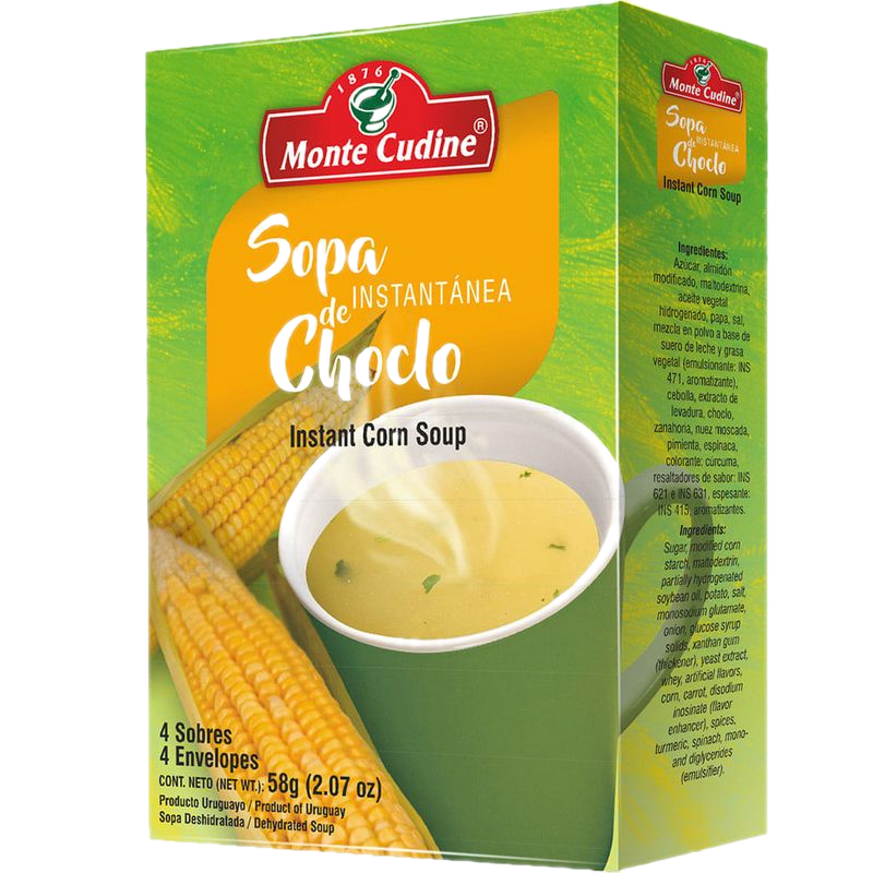 Sopa Instantánea Choclo Monte Cudine 4 Unidades