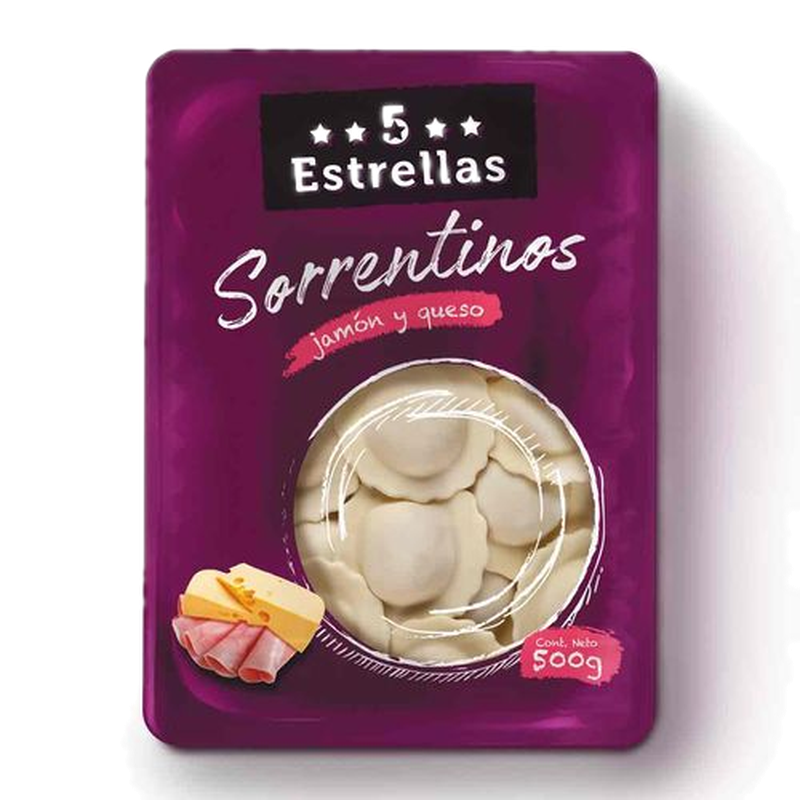 Sorrentino 5 Estrellas Jamon Queso Fresco 500 G