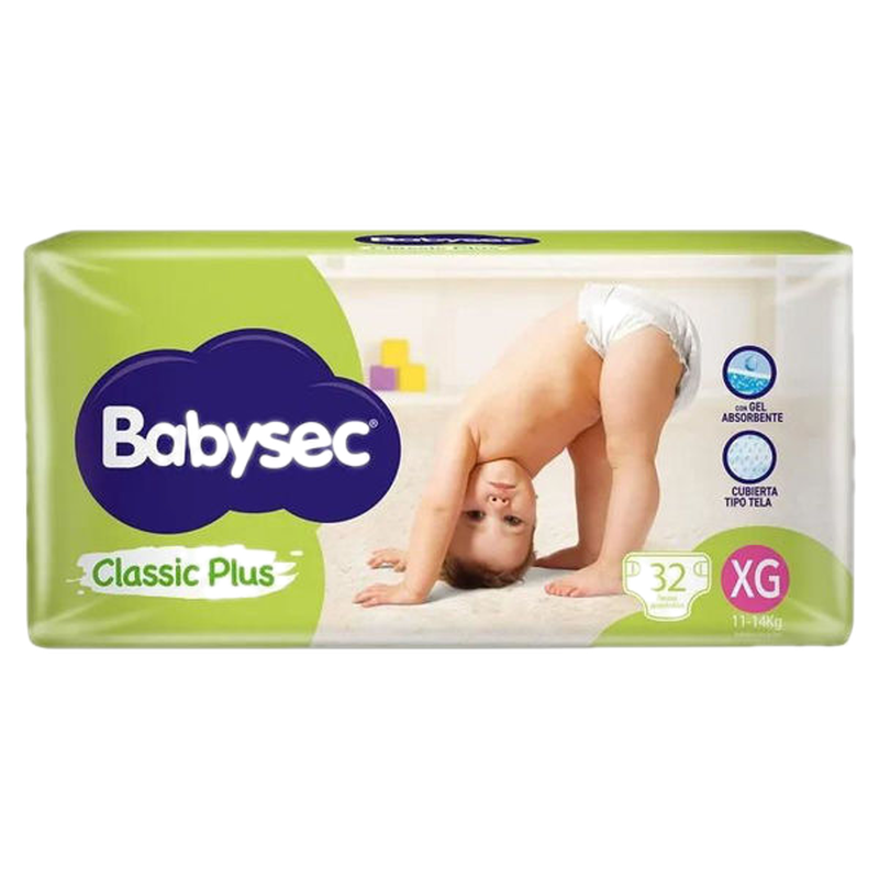 Babysec Classic Plus Xg 32 Unidades