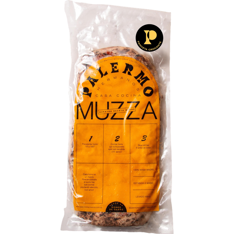 Pizza Palermo Hermanos De Masa Madre Con Muzzarella Y Panceta Crocante 750 G