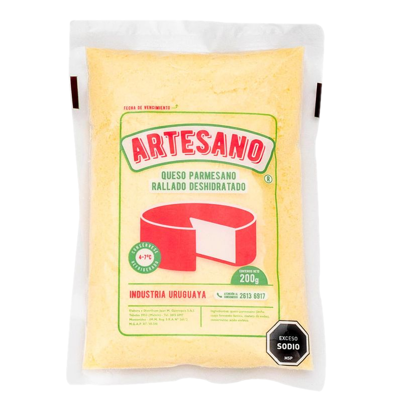 Queso Rallado Fino Artesano 200 G