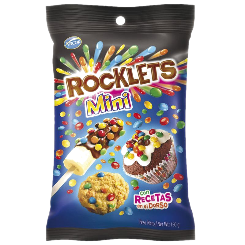 Chocolate Confitado Arcor Mini Rocklets 150 G