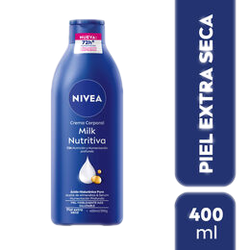 Crema Corporal Nivea Milk Nutritiva Extra Seca 400 Ml